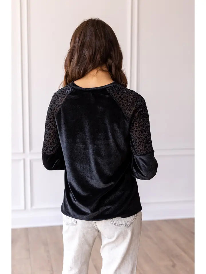 Black Velvet Top