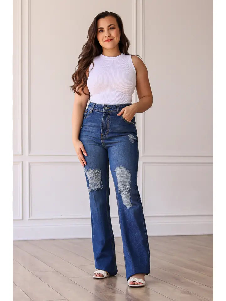 Chloe Midrise Straight Jean