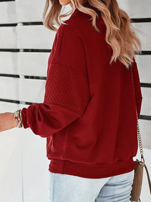 Quilted Quarter Zipl Pullover