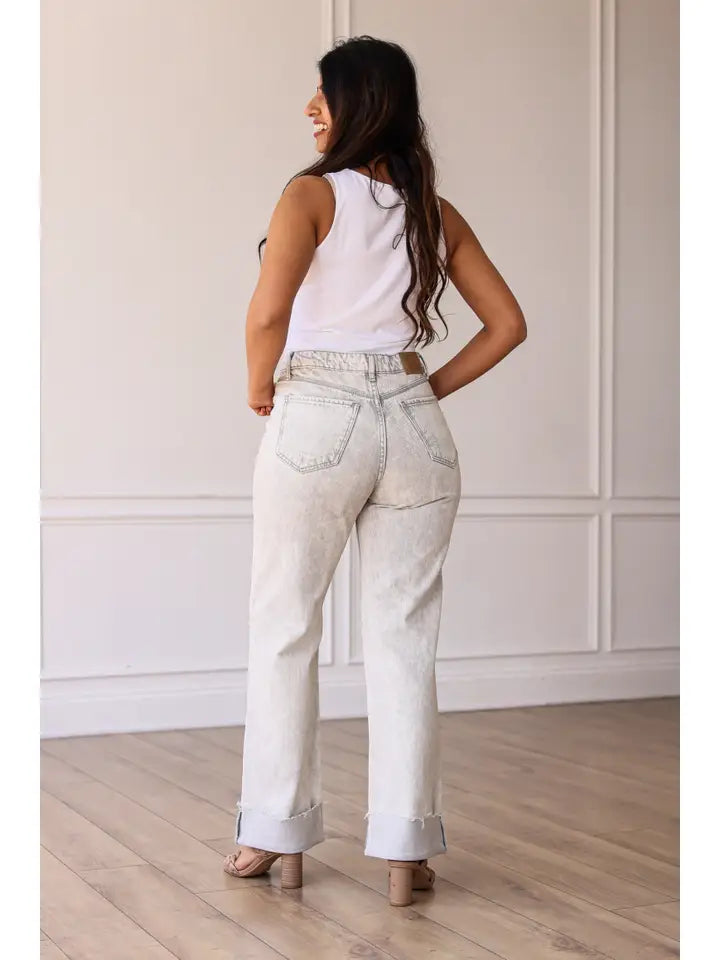 Samantha White Straight Leg Jean