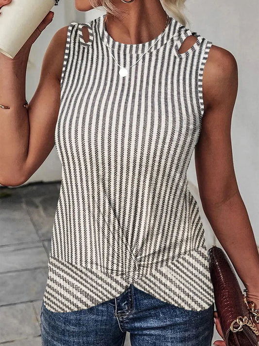 Gray Twist Front Tank