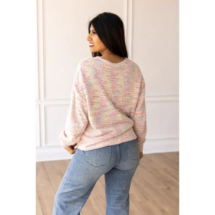 Multicolor Heather Sweater