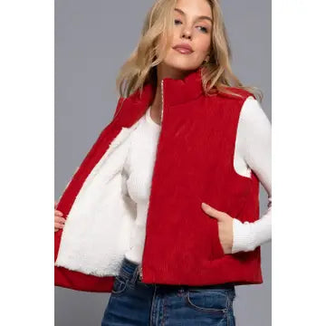 High Neck Puffer Vest