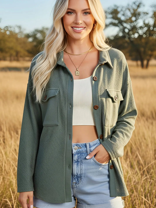 Hunter Green Shacket